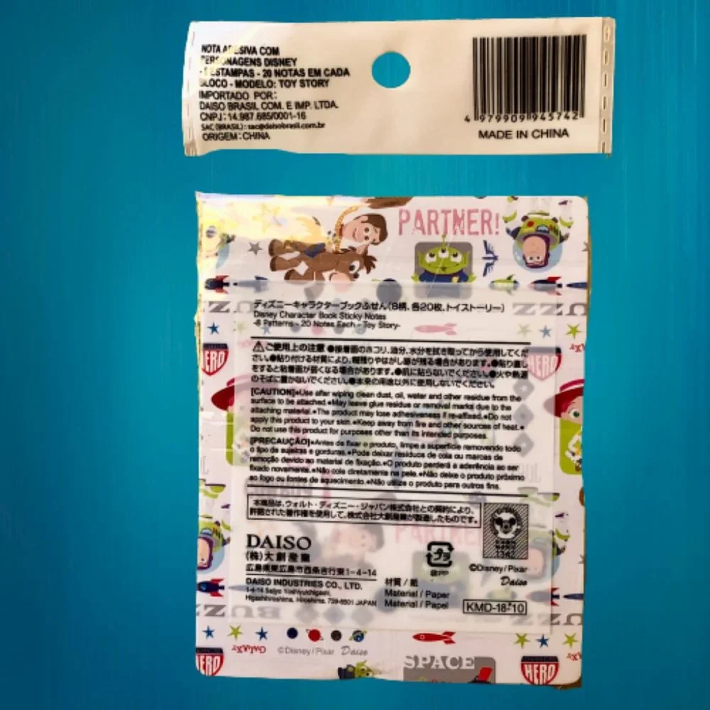 Disney Pixar Toy Story  Sticky Notes  & Book Page Holder DAISO JAPAN New Sealed